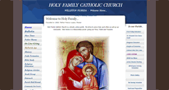Desktop Screenshot of holyfamilywilliston.com